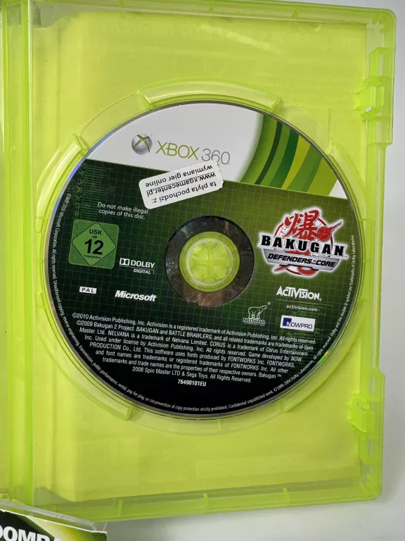 BAKUGAN GRA XBOX 360