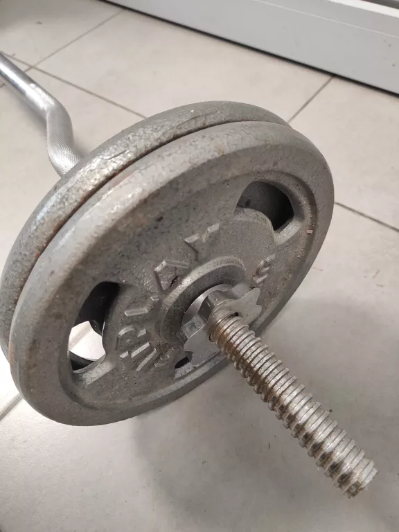 ZESTAW SZTANGA Z OBCIĄŻENIEM 20KG (FITPLAY4X5KG)