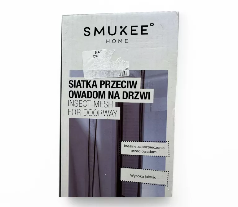 SIATKA PRZECIW OWADOM NA DRZWI BALKONOWE 95X210CM SMUKEE JAK NOWA!!