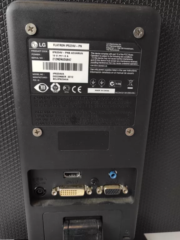 MONITOR LG IPS234V