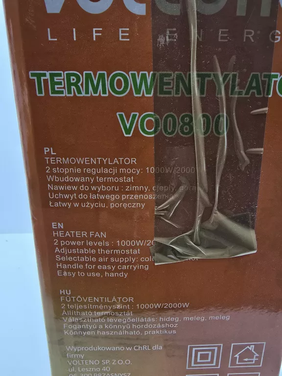 TERMOWENTYLATOR VOLTENO 2000W VO0800