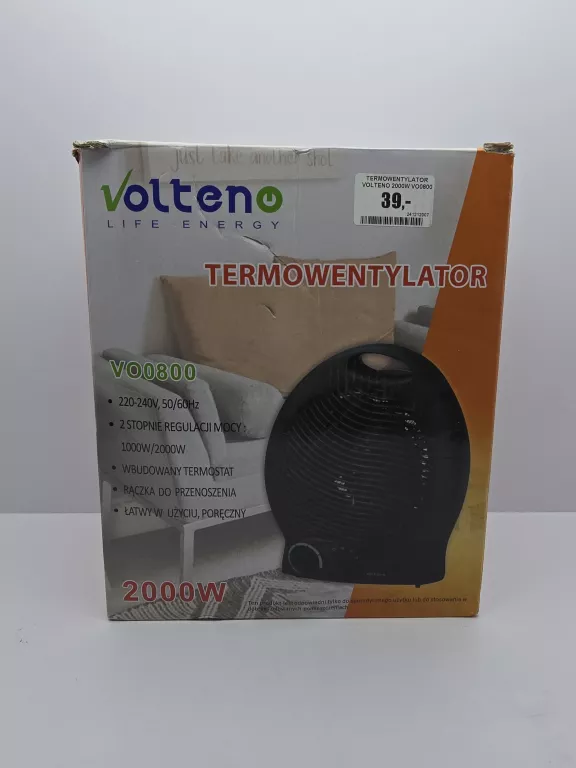 TERMOWENTYLATOR VOLTENO 2000W VO0800