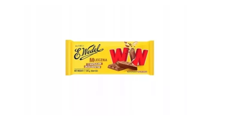 CZEKOLADA MLECZNA Z WAFELKAMI ORZECHOWYMI WW E.WEDEL - DUŻA TABLICZKA 245G
