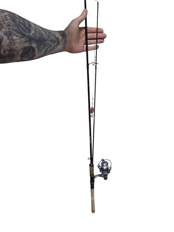 WĘDKA MIRACLE FISH CATANA 2.4M CARBON SPINNING CW. 10-40G + KOŁOWROTEK