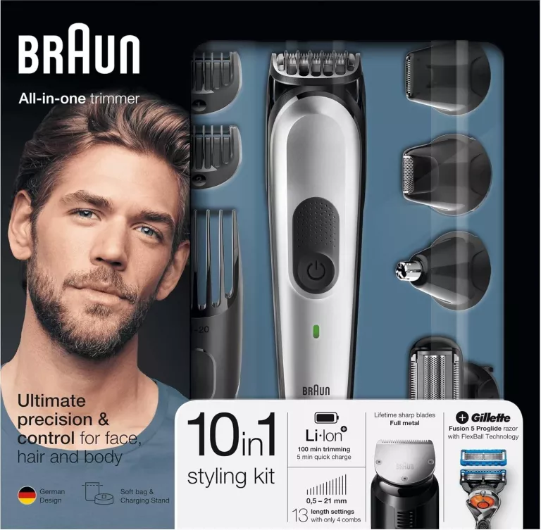 BRAUN MGK7020 10W1 TRYMER WIELOFUNKCYJNY MASZYNKA
