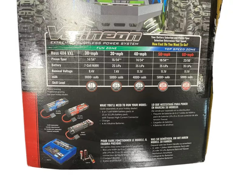 STEROWANY SAMOCHÓD TRAXXAS HOSS 4X4 VXL + AKCESORIA