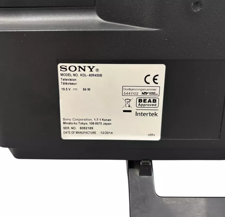 TELEWIZOR SONY KDL-40R450B