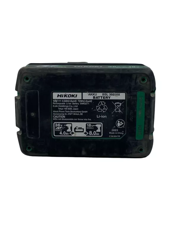 AKUMULATOR 36V/4AH 18V/8AH HIKOKI BSL36B18X LI-ION MULTIVOLT