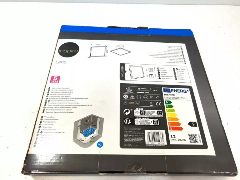 LAMPA LED INSPIRE LANO 1200LUMEN 12W 4000K IP54