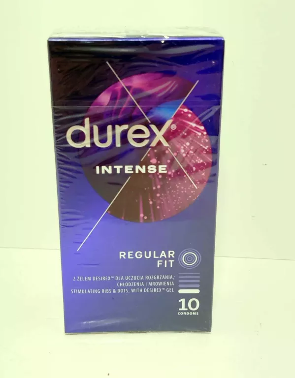 DUREX PREZERWATYWY INTENSE 10 SZT Z WYPUSTKAMI PRĄŻKAMI