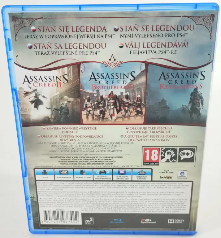 ASSASSINS CREED THE EZIO COLLECTION PS4
