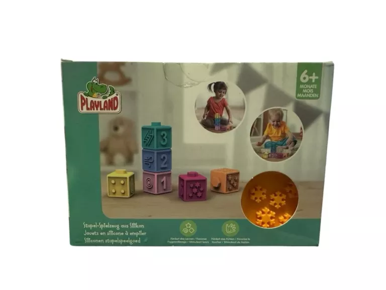 PLAYLAND SILIKONOWA ZABAWKA EDUKACYJNA DUŻA  + 6