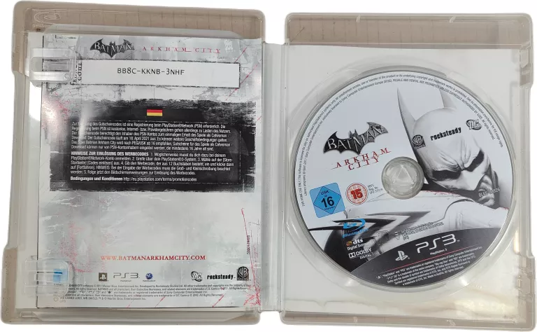 GRA NA KONSOLĘ SONY PLAYSTATION 3 BATMAN ARKHAM CITY NIEMIECKA WERSJA