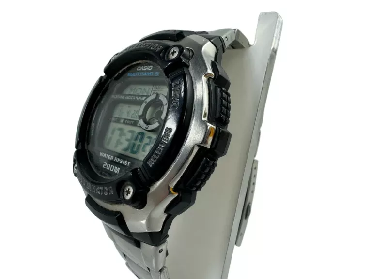 MESKI KWARCOWY ZEGAREK CASIO WV-200E-1AVEF WAVE CEPTOR