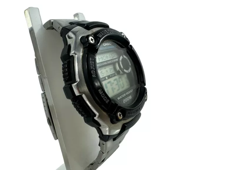 MESKI KWARCOWY ZEGAREK CASIO WV-200E-1AVEF WAVE CEPTOR
