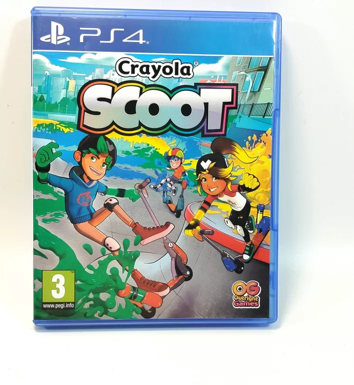GRA PS 4 CRAYOLA SCOOT HULAJNOGI | 1-4 GRACZY | DLA DZIECI