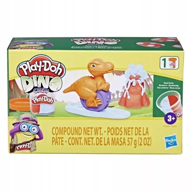 CIASTOLINA ZESTAW Z DINOZAUREM T-REX PLAY-DOH MASA PLASTYCZNA 3+