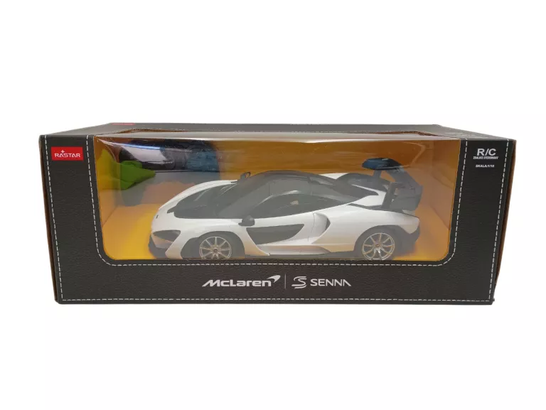 SAMOCHÓD ZDALNIE STEROWANY RASTAR MCLAREN SENNA BIAŁY R/C 1:18