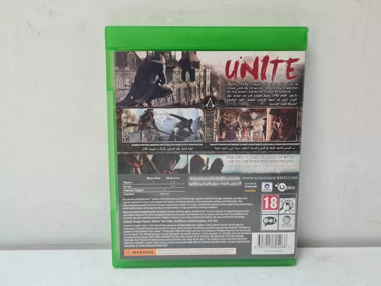 GRA XBOX ONE ASSASSINS CREED UNITY