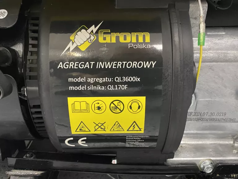 AGREGAT INWERTOROWY GROM POLSKA QL3500IX QL170F 4400W