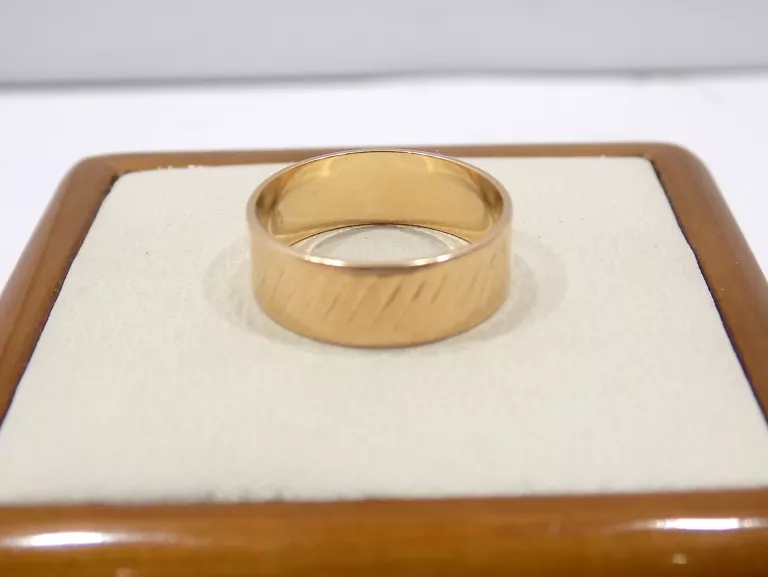 ZŁOTA OBRĄCZKA WARMET PRÓBA 585 WAGA OK. 2,77G