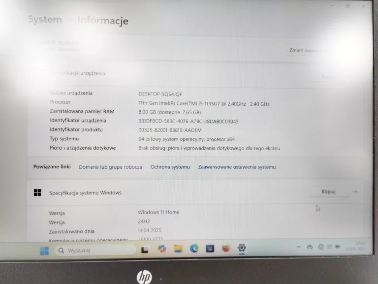 LAPTOP HP 14S-DQ2002NW