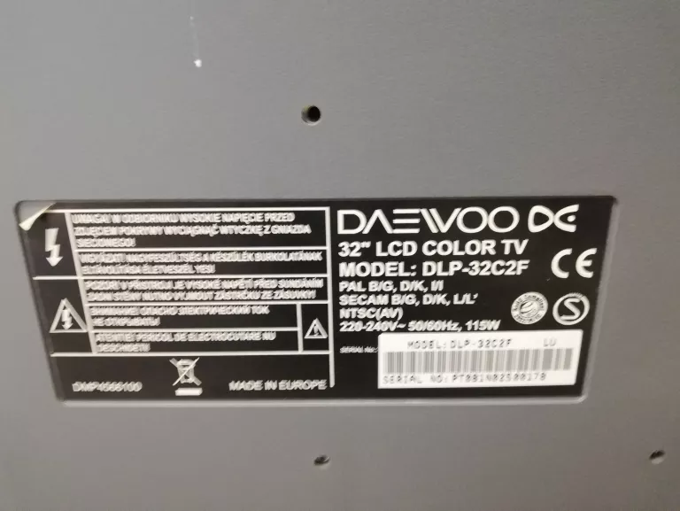 TELEWIZOR DAEWOO 32" DLP-32C2F