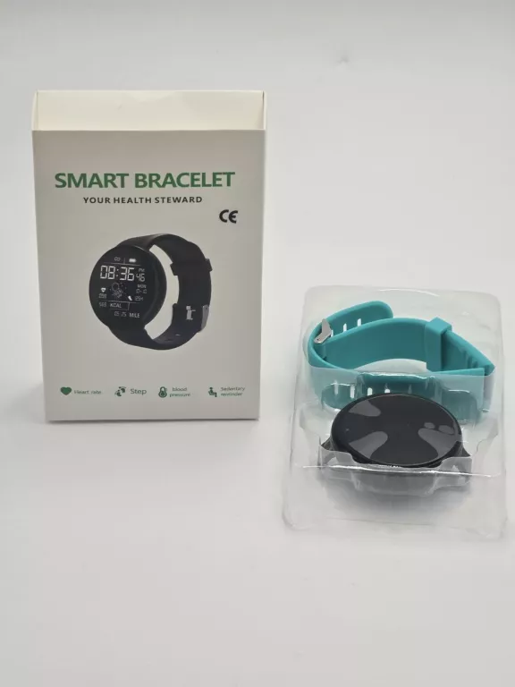 SMARTWATCH BRACELET LED D18 KOMPLET TURKUSOWY