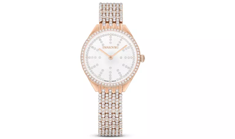 ZEGAREK SWAROVSKI ATTRACT SWISS MADE, OPRAWA BRUKOWA PEŁNA