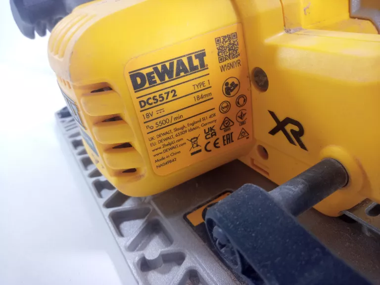 PILARKA TARCZOWA DEWALT DCS572 TYPE 1 + AKU DEWALT 5.0AH 18V + WALIZKA