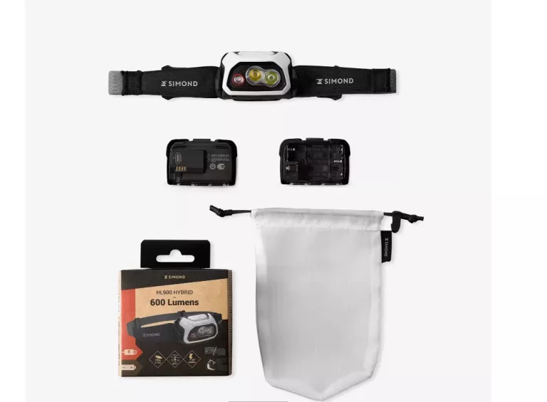 LATARKA CZOŁOWA FORCLAZ HL900 HYBRID 600 LUMENS SZARA