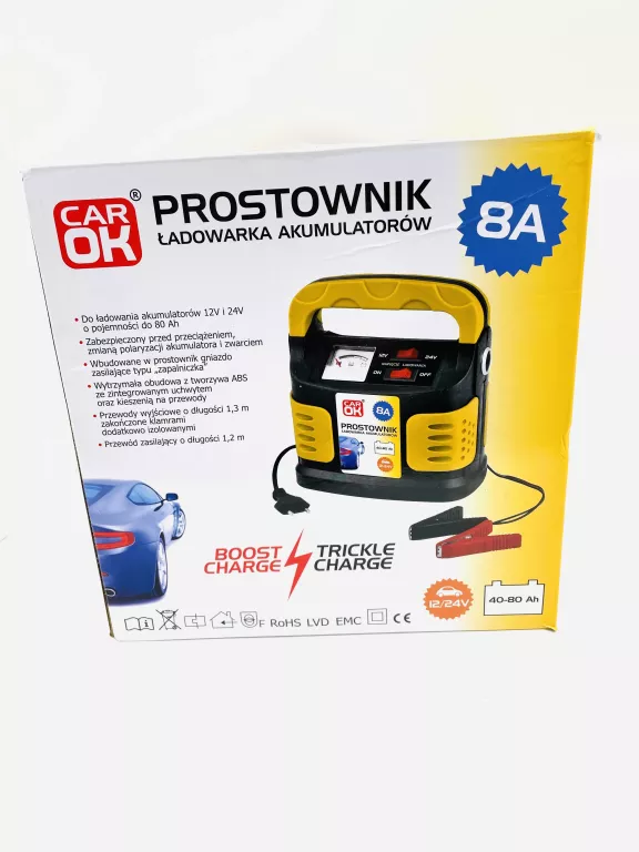 PROSTOWNIK CAR OK 12V/24V 8A