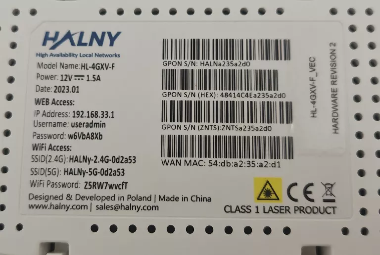 ROUTER HALNY HL-4GXV-F KOMPLET