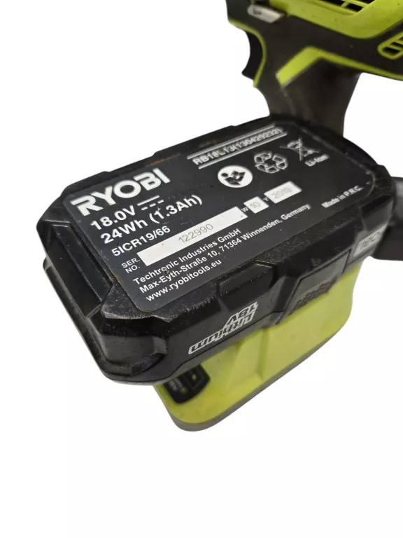 WIERTARKO-WKRĘTARKA RYOBI R18DD3 + ŁADOWARKA