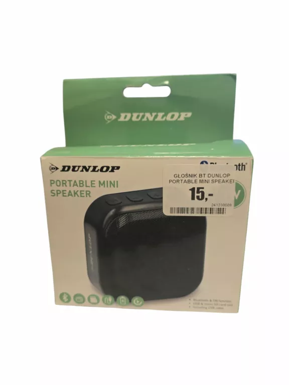 GŁOŚNIK BT DUNLOP PORTABLE MINI SPEAKER 3W PUDEŁKO