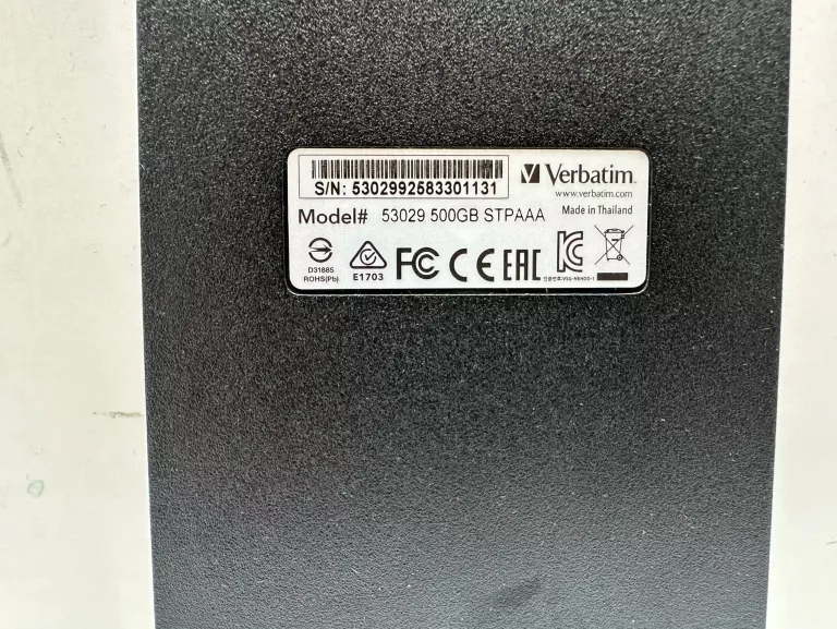 VERBATIM STORE 'N' GO 500GB USB 3.0 CZARNY (53029)
