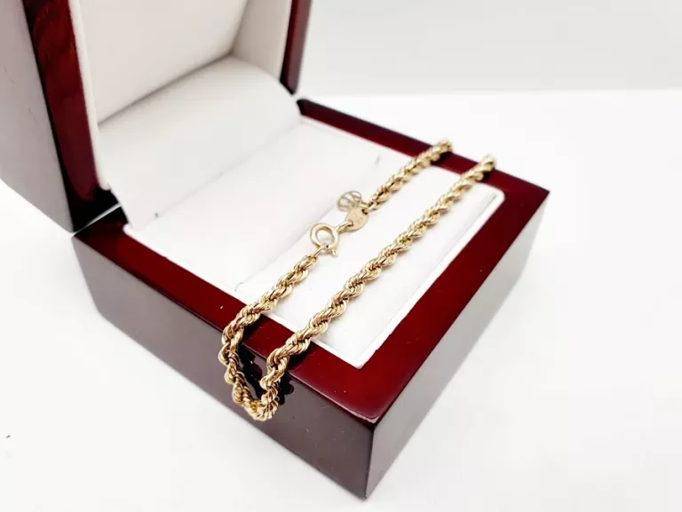 PIĘKNA ELEGANCKA ZŁOTA BRANSOLETKA Y E S P585 14CT 1,59G 19 CM