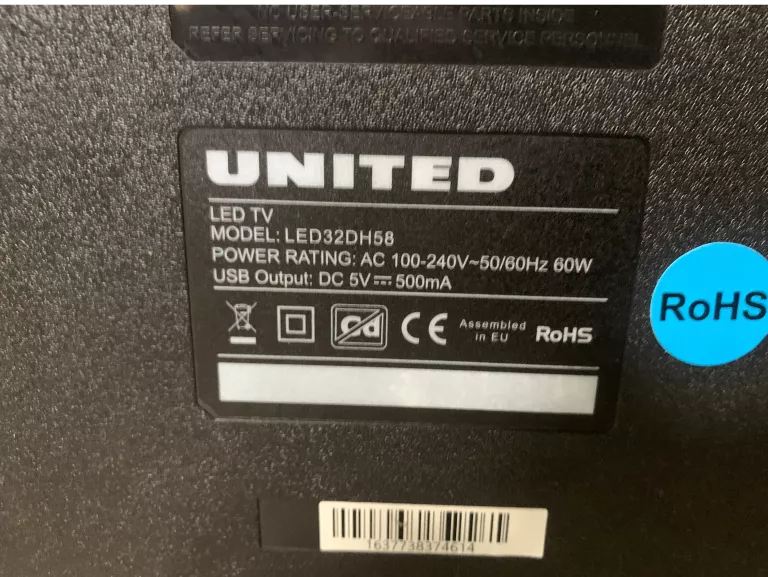 TELEWIZOR UNITED LED32DH58