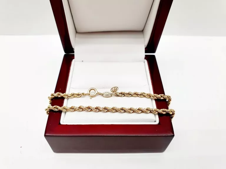 PIĘKNA ELEGANCKA ZŁOTA BRANSOLETKA Y E S P585 14CT 1,59G 19 CM