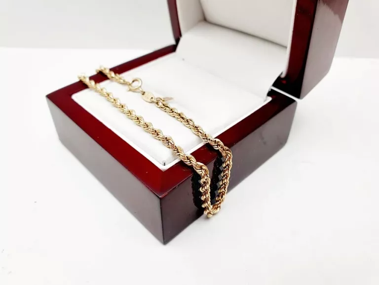 PIĘKNA ELEGANCKA ZŁOTA BRANSOLETKA Y E S P585 14CT 1,59G 19 CM
