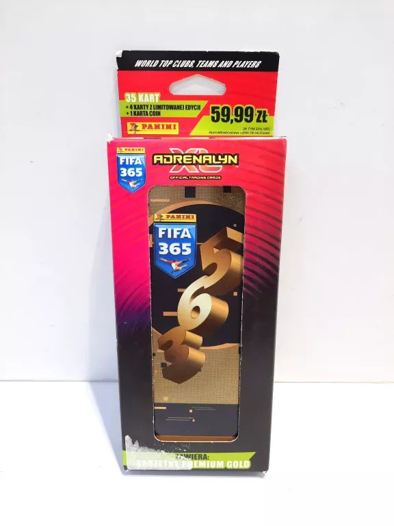 PUSZKA KOLEKCJONERSKA PREMIUM FIFA 365 ADRENALYN XL GOLD FATPACK