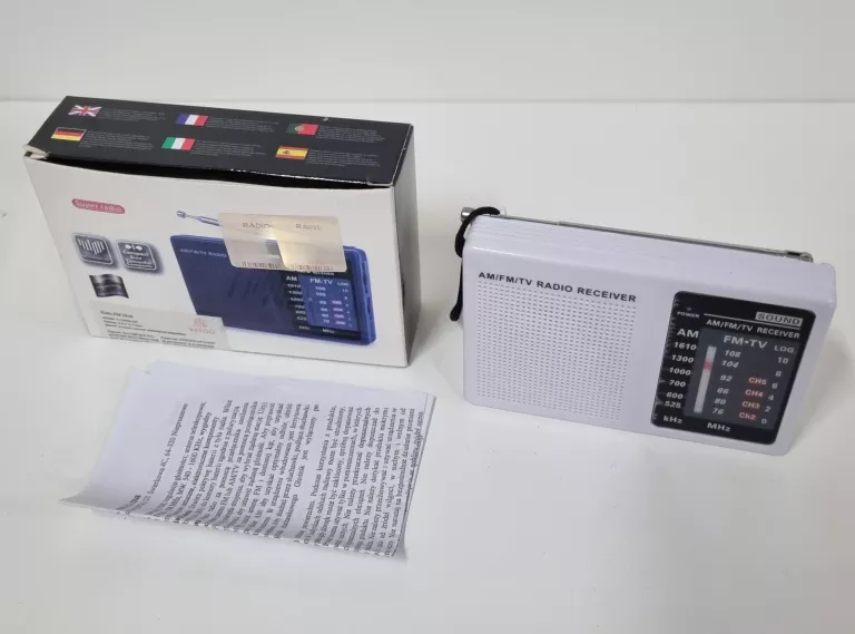 MAŁE RADIO KUCHENNE PRZENOSNE BUDOWLANE FM E848