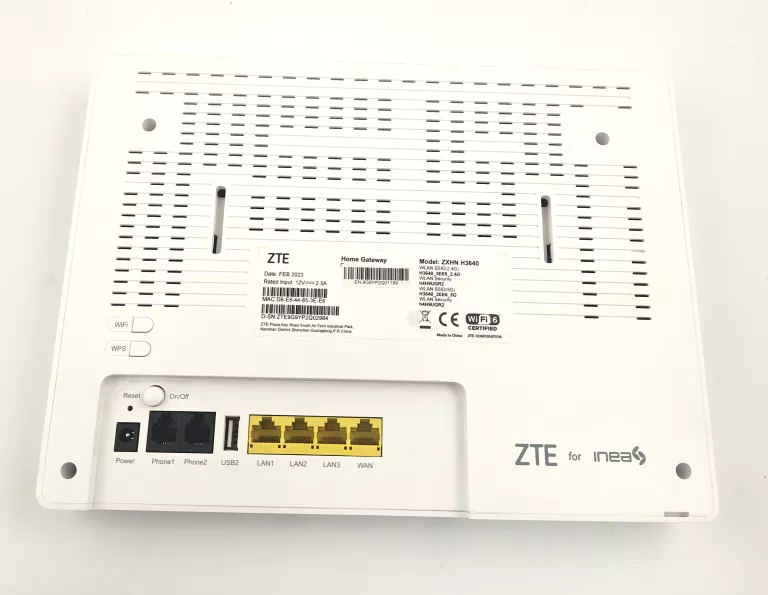 ROUTER ZTE ZXHN H3640 KOMPLET