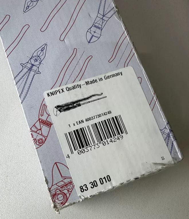 KLUCZ NASTAWNY DO RUR TYP SZWEDZKI KNIPEX 83 30 010