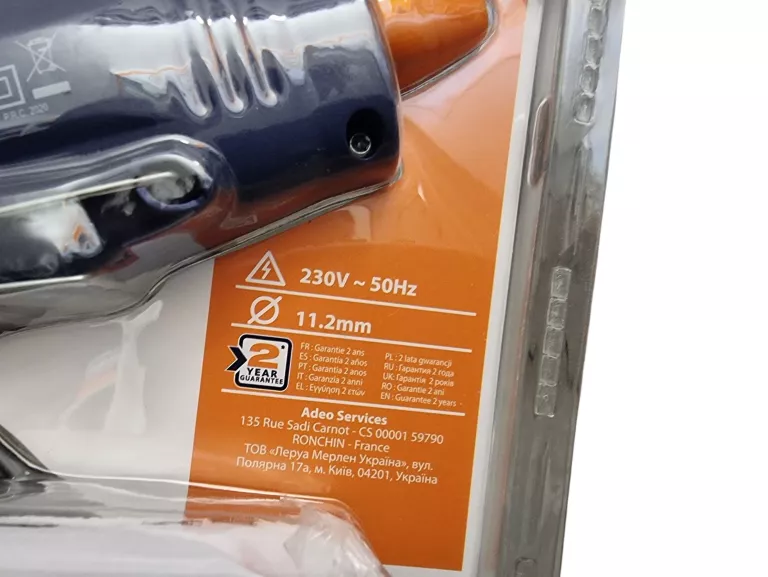 PISTOLET DO KLEJENIA NA GORĄCO DEXTER 200W 11,2MM