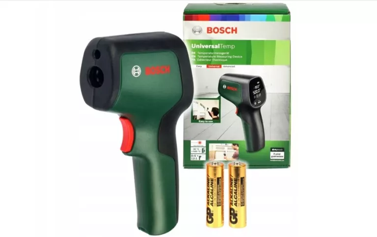 BOSCH UNIVERSALTEMP CYFROWY TERMODETEKTOR TERMOMETR PIROMETR BEZDOTYKOWY