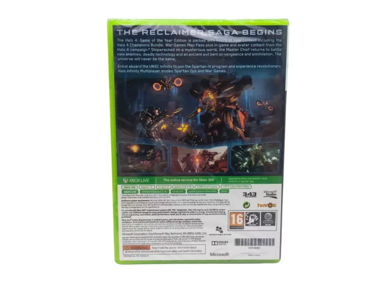 GRA XBOX 360 HALO 4 GAME OF THE YEAR EDITION - FOLIA!