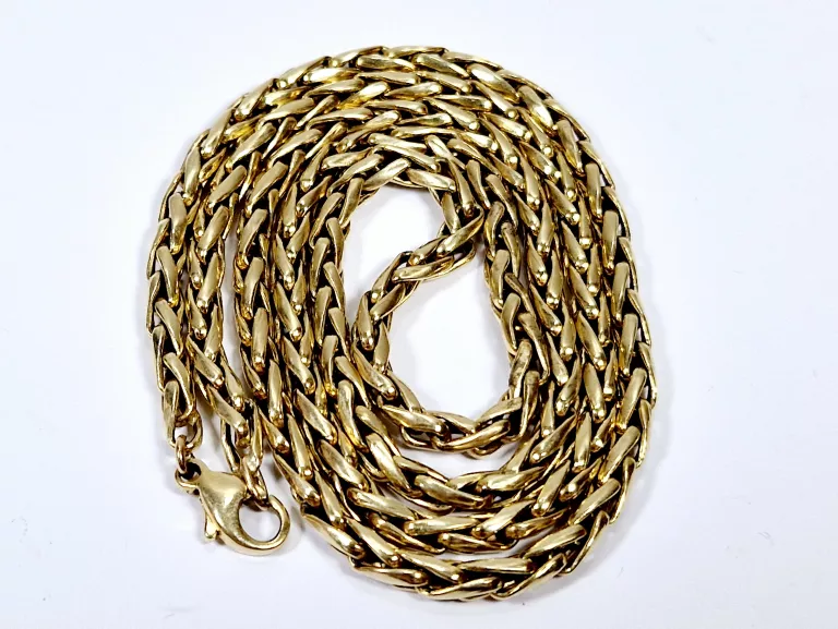 PIĘKNY ZŁOTY ŁAŃCUSZEK P:585, W:29,90G DŁ:65CM