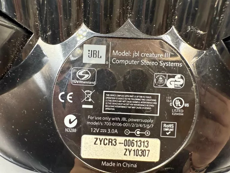 GŁOŚNIKI JBL CREATURE III ZESTAW 3 CZĘŚCIOWY