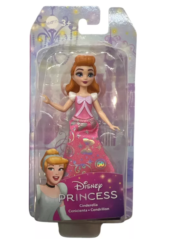 LALKA KSIĘŻNICZKA KOPCIUSZEK DISNEY PRINCESS MATTEL 9 CM